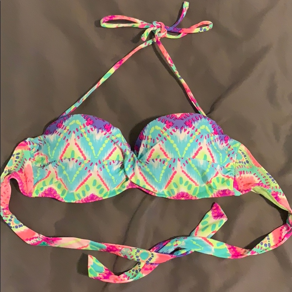 RueBlue Strapless Push-Up Bikini Top